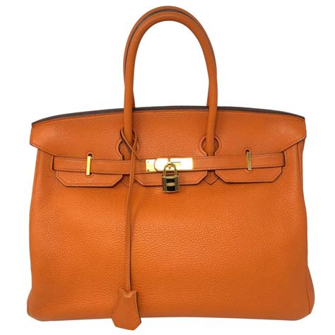 hermes birkin 35 orange|hermes birkin orange dust bag.